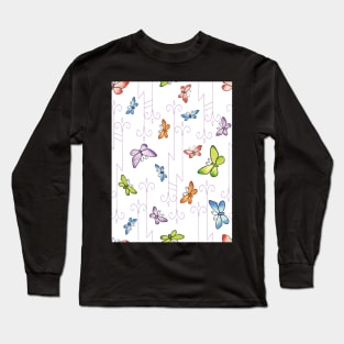 Glass Butterflies Long Sleeve T-Shirt